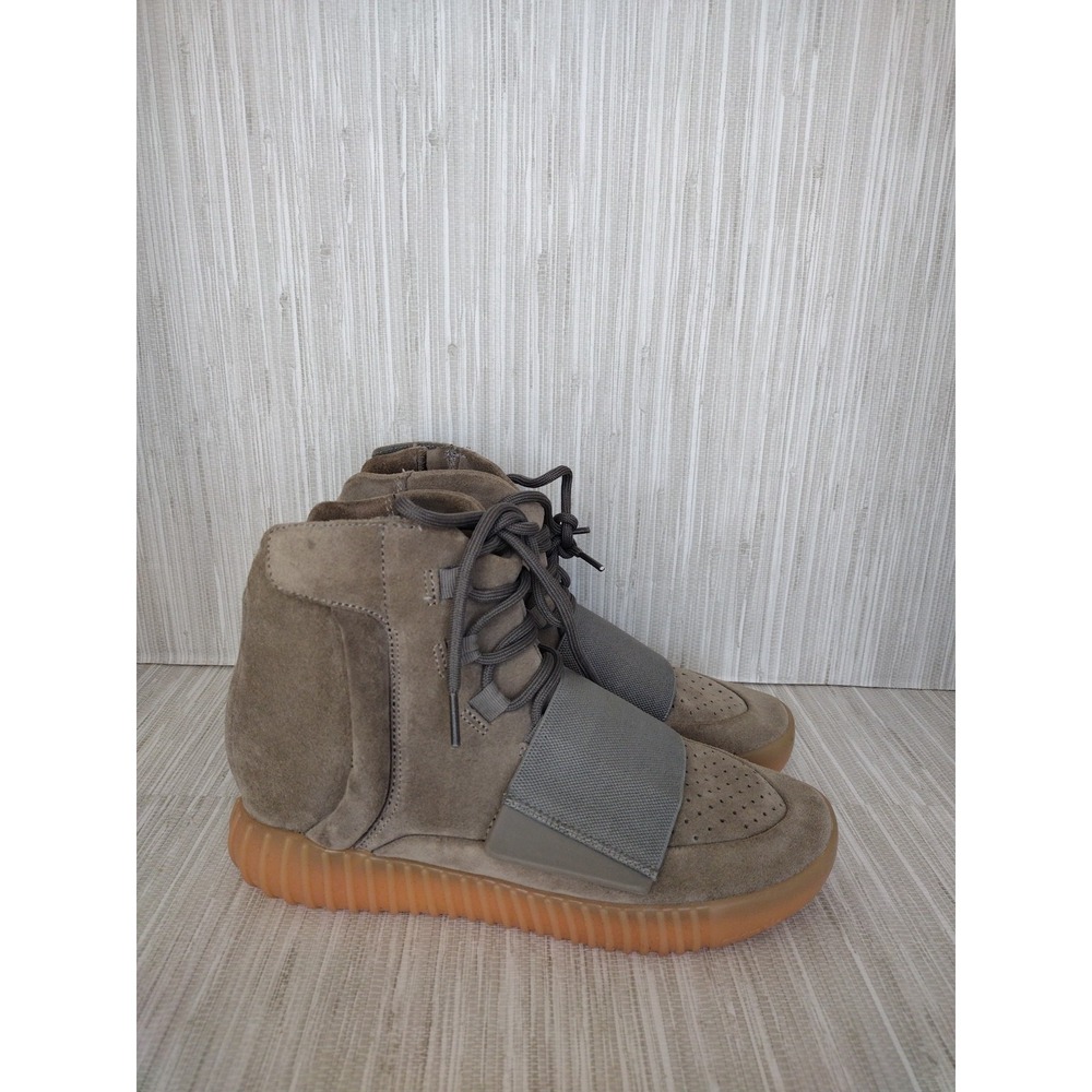 Adidas Yeezy Boots 750 Grey Gum Men 6.5 Glow In The Dark Sneakers - Picture 4 of 8
